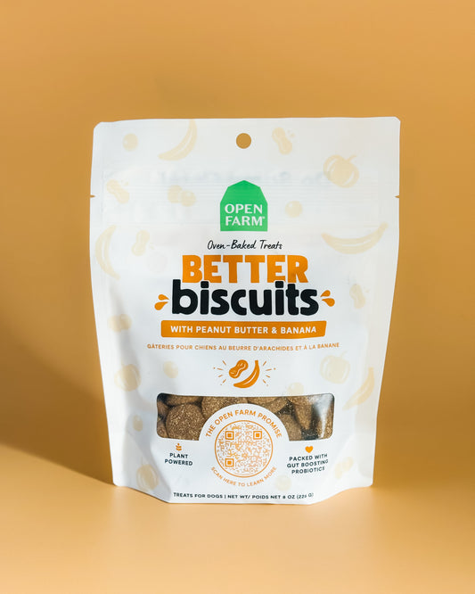 OPEN FARM ベタービスケット ピーナツバター&バナナ
