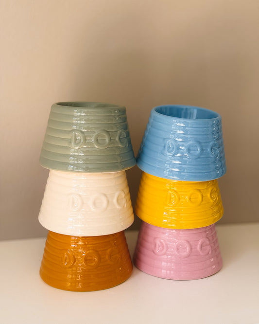 Bauer Pottery Ringware Dog Bowl｜アメリカ製 陶器の犬用食器