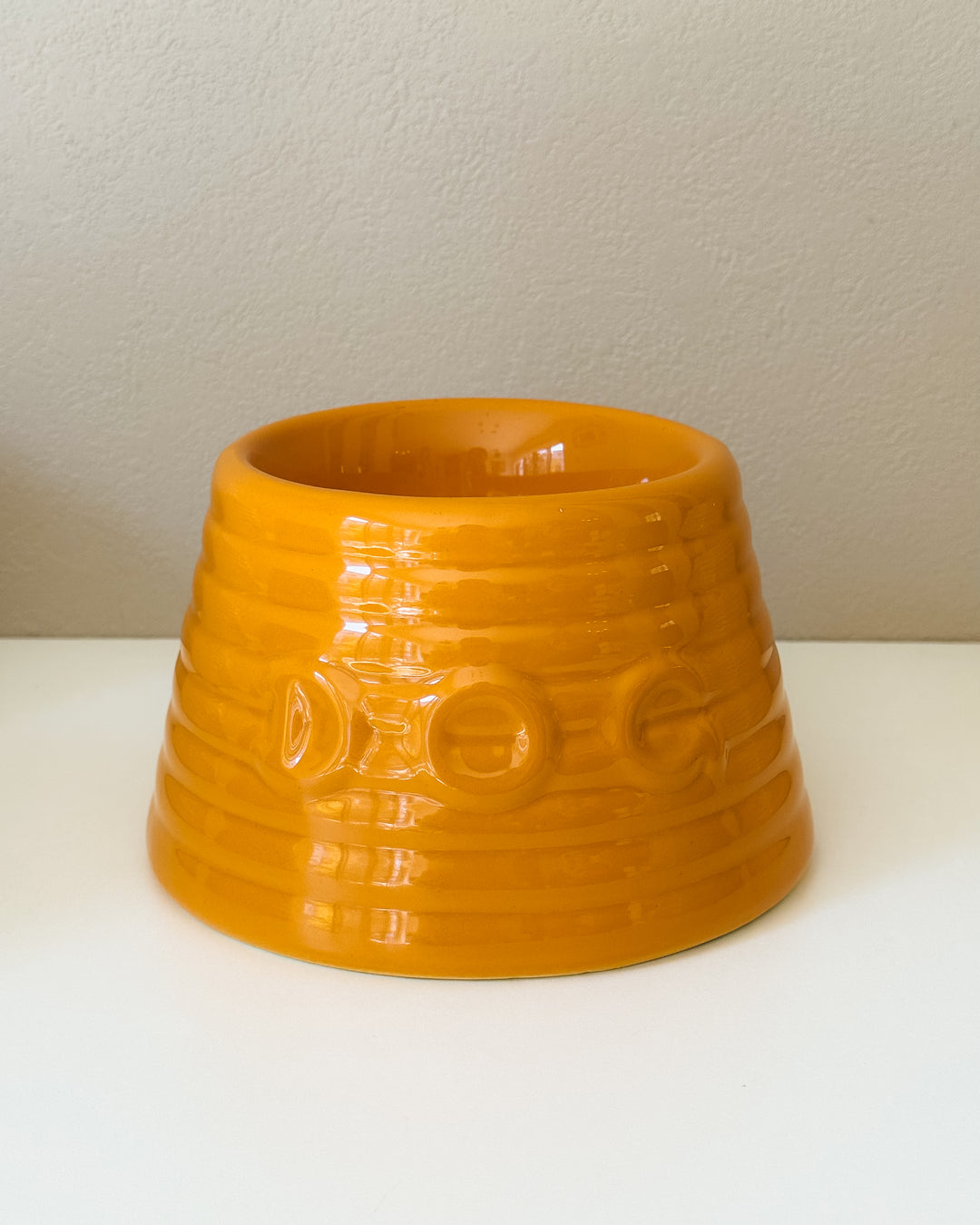 Bauer Pottery Ringware Dog Bowl｜アメリカ製 陶器の犬用食器