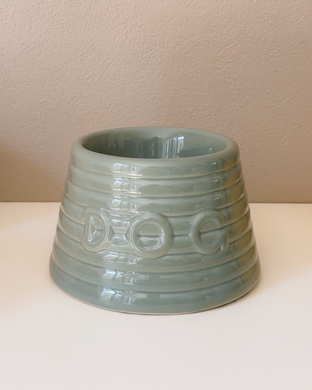 Bauer Pottery Ringware Dog Bowl｜アメリカ製 陶器の犬用食器