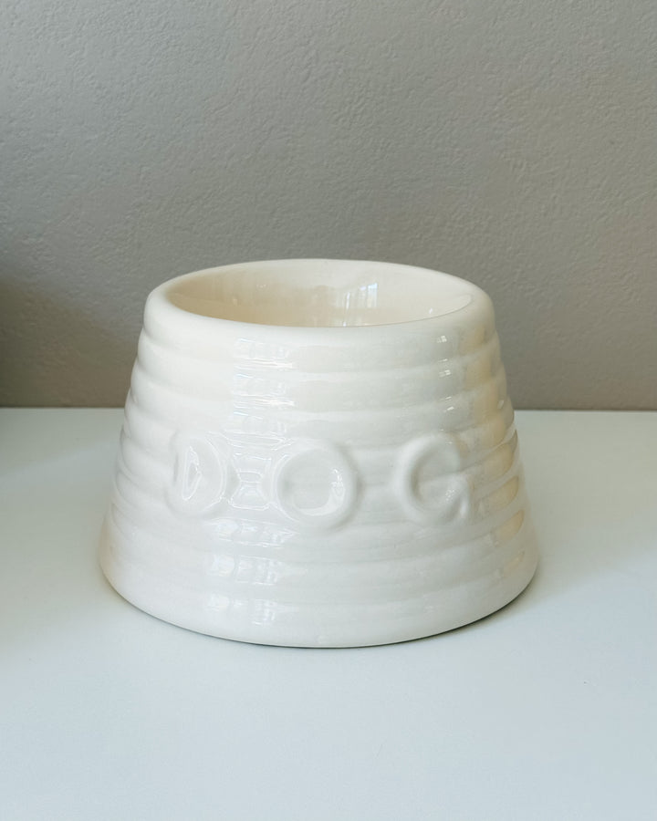 Bauer Pottery Ringware Dog Bowl｜アメリカ製 陶器の犬用食器