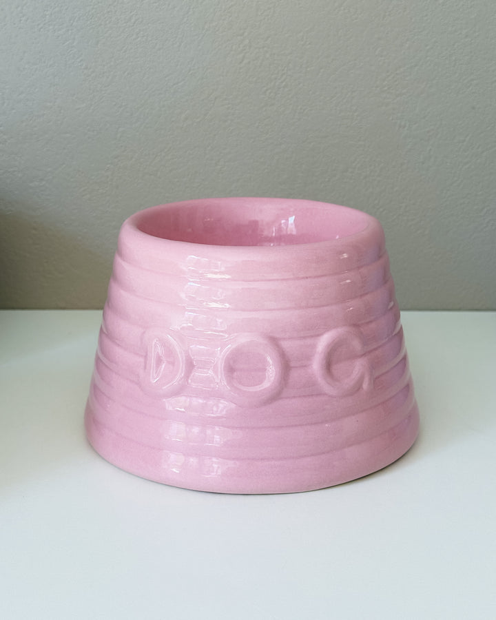 Bauer Pottery Ringware Dog Bowl｜アメリカ製 陶器の犬用食器