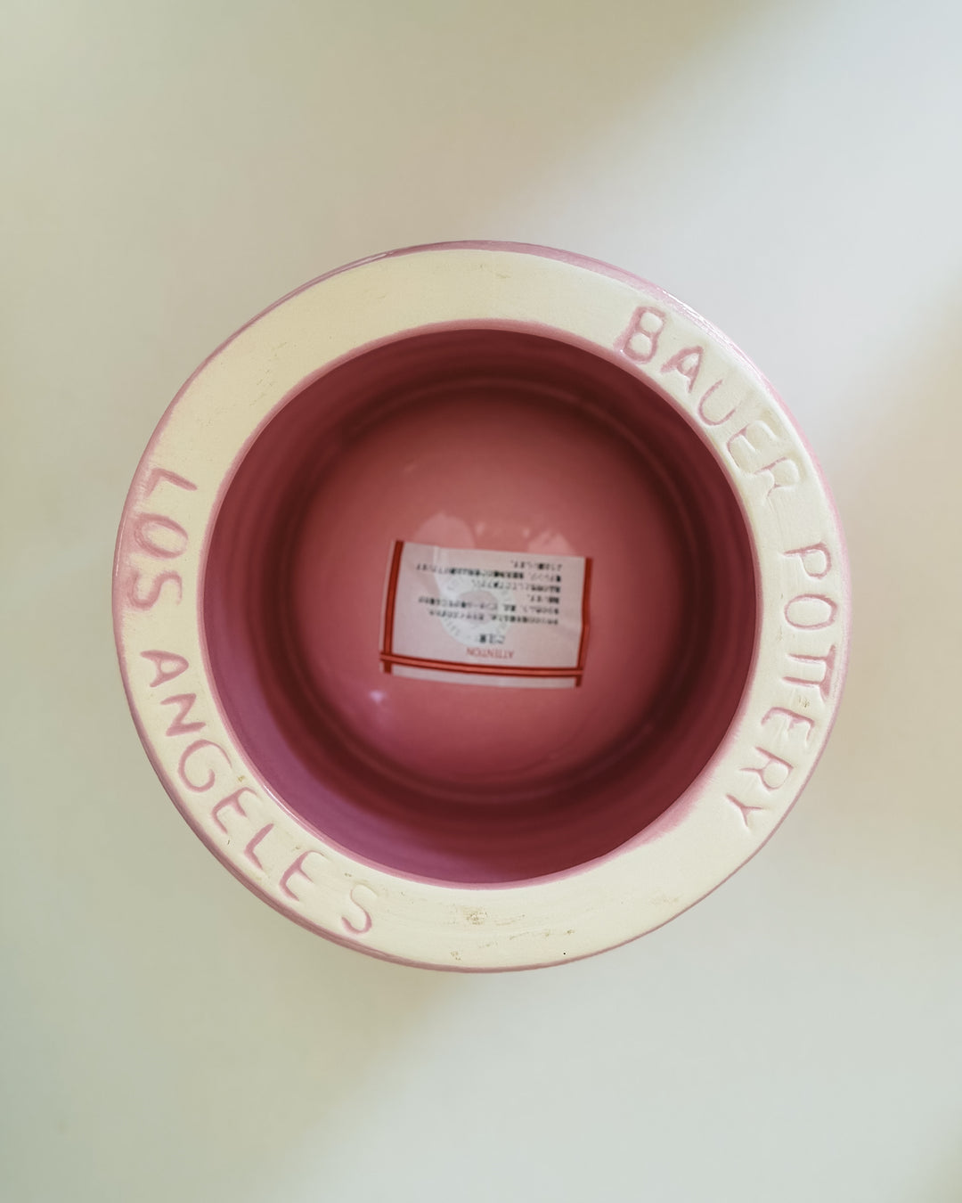 Bauer Pottery Ringware Dog Bowl｜アメリカ製 陶器の犬用食器