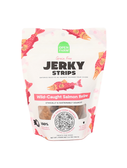 OPEN FARM ドッグトリート ジャーキー サーモンレシピ