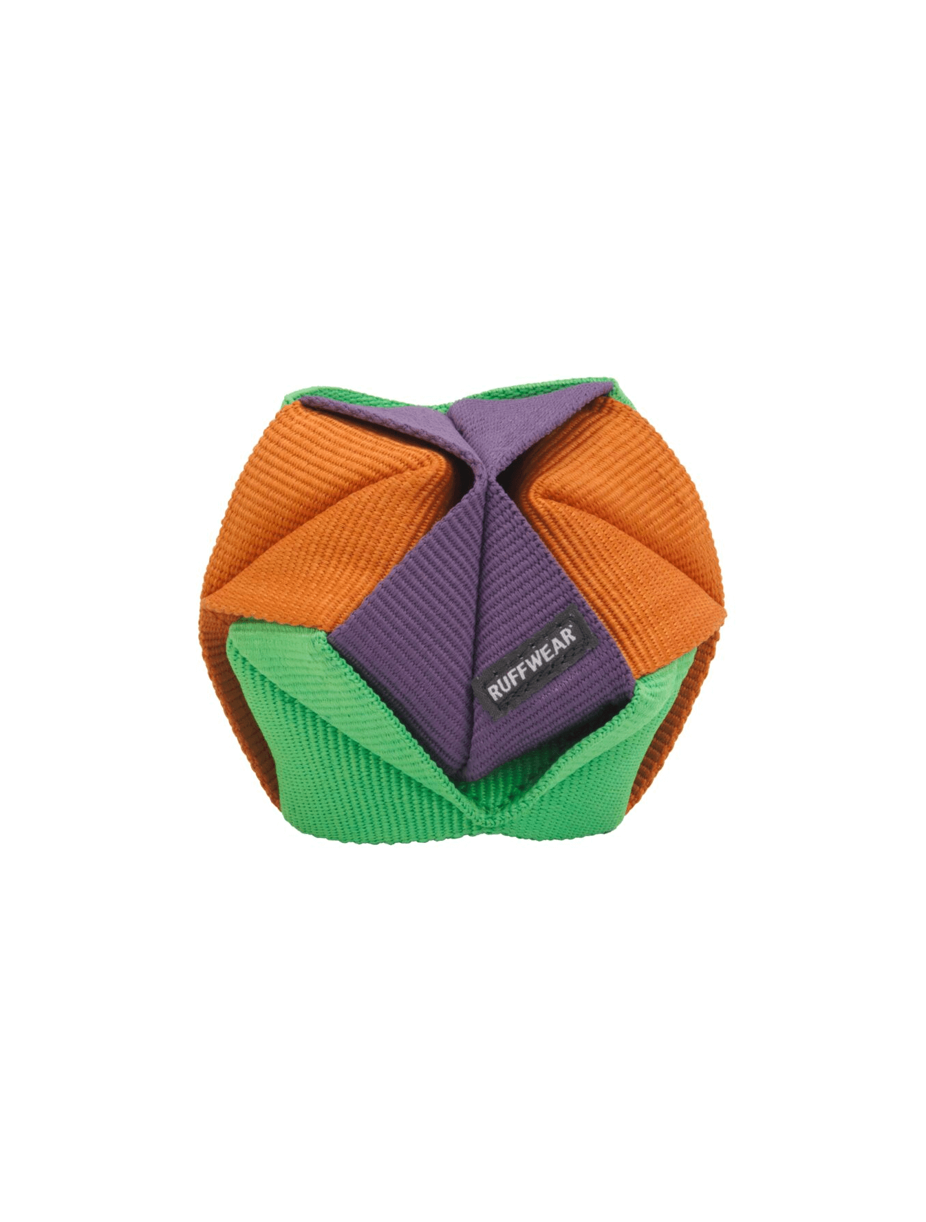 RUFFWEAR｜ラフウェア【ウェビングリミックスボールトイ】の折り紙構造のおもちゃ、ランダムカラーのボール